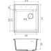 Кухонная мойка RIVELATO TESORO 455-R antracite