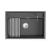 Кухонная мойка GRANULA KS-7301i шварц