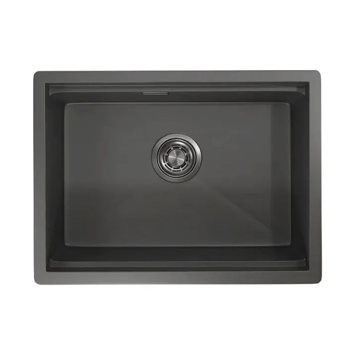 Кухонная мойка GRANULA KS-6045U графит/матовый
