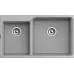 Кухонная мойка RIVELATO AXEL 90D grigio metallizzato