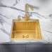 Кухонная мойка MILACIO Denia 46 Steel MC.77478 золото