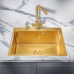 Кухонная мойка MILACIO Denia 59 Steel MC.77498 золото