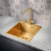 Кухонная мойка MILACIO Denia 46 Steel MC.77478 золото