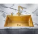 Кухонная мойка MILACIO Denia 75 Steel MC.77428 золото