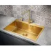 Кухонная мойка MILACIO Denia 75 Steel MC.77428 золото