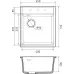 Кухонная мойка RIVELATO TESORO 455-L grigio metallizz