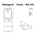 Кухонная мойка WEISSGAUFF WG 42502 Classic Ivory