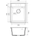Кухонная мойка RIVELATO TESORO 405 antracite