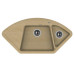 Кухонная мойка FLORENTINA Веста бежевый