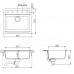 Мойка SCHOCK 700327 nemo 60 (n-100) cristalite 570x510 альпина