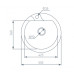 Кухонная мойка ZIGMUND & SHTAIN kreis 505(черный базальт)