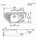 Кухонная мойка FRANKE mol 651 e (059.101.010) (101.0010.164) угловая мойка с эксц. вент (902.485.007) (112.0013.866)