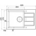 Кухонная мойка FRANKE S2D 611-62/435 цвет серый