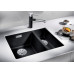 Кухонная мойка BLANCO SUBLINE 340/160-U SILGRANIT антрацит (чаша справа) с отв.арм. InFino (арт.523558)