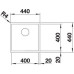 Кухонная мойка BLANCO ZEROX 400-IF нерж.сталь Durinox с отв. арм. InFino (арт.523097)
