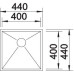 Кухонная мойка BLANCO ZEROX 400-U 521585 нерж. сталь