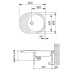 Мойка FRANKE 114.0263.467 rog 611c 3.5 ,ст.вент,оникс