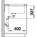 Кухонная мойка BLANCO SUBLINE 400-U SILGRANIT серый беж с отв.арм. InFino (арт.523429)