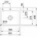 Кухонная мойка FRANKE MTK 210-58 установка вровень антрацит