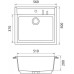 Кухонная мойка GRANFEST gf-q560 чёрный