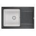Кухонная мойка Granula HI-74 гибрид черный/арктик