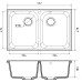 Кухонная мойка GRANFEST Quarz GF-Z15 песочный