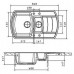 Кухонная мойка FLORENTINA Нире 860 К мокко