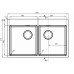 Кухонная мойка FLORENTINA Логика-НМ 800.510.20.10 сатинированная LHM.800.510.B.20.S.10