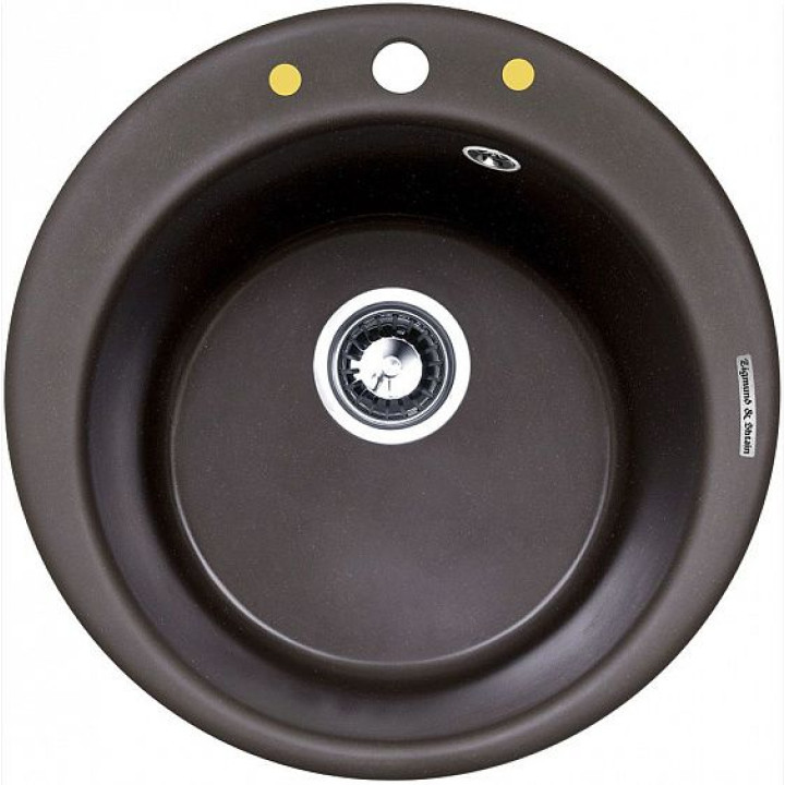 Кухонная мойка ZIGMUND & SHTAIN kreis 480(швейцарский шоколад)