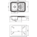 Кухонная мойка FLORENTINA Крит 780 шампань