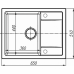 Кухонная мойка DR.GANS Техно (650х510х217) Черный (25.030.C0650.407)