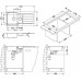 Кухонная мойка ALVEUS Line 10 NAT-90 1064281 (в комплекте с сифоном 1130555)