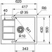 Кухонная мойка FRANKE S2D 611-62/500 цвет серый