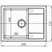 Кухонная мойка DR.GANS Техно (650х510х217) Дюна (25.030.C0650.402)