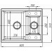 Кухонная мойка DR.GANS Астра (620х510х217) Терракота (25.065.D0620.406)