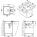 Кухонная мойка ALVEUS Line 60 NAT-90 1065681 (в комплекте с сифоном 1064388)