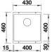 Кухонная мойка BLANCO SUBLINE 400-U SILGRANIT темная скала с отв.арм. InFino (арт.523423)