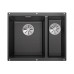 Кухонная мойка BLANCO SUBLINE 340/160-F отводная арматура InFino® антрацит гранит 523568