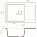 Кухонная мойка OMOIKIRI Daisen 78-LB-SA(арт.4993693)