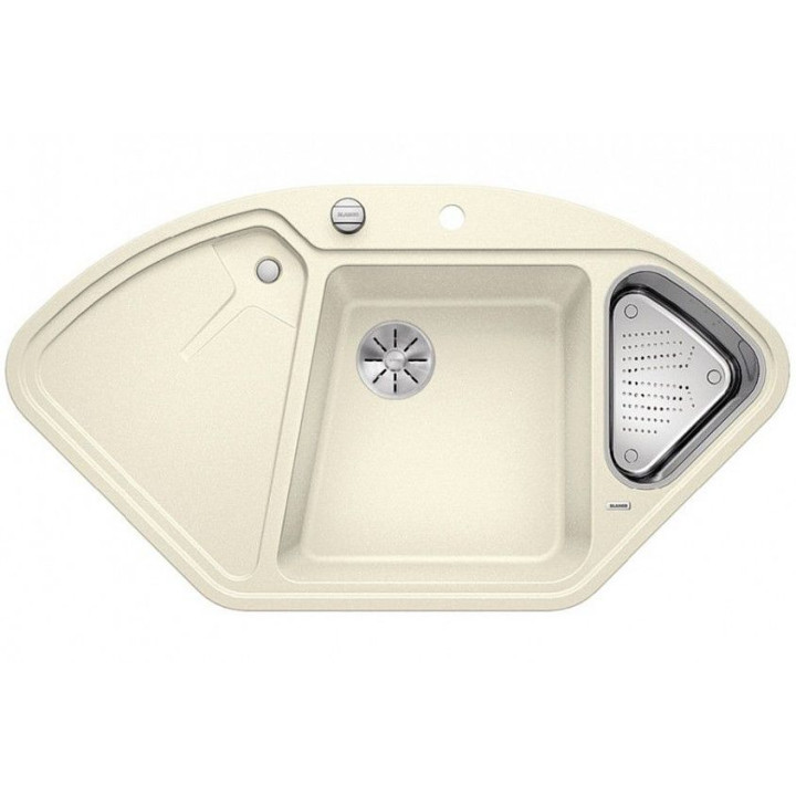 Кухонная мойка BLANCO DELTA II-F SILGRANIT клапан-автомат InFino® жасмин гранит 523674