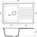 Кухонная мойка GRANFEST QUARZ GF-Z 78 терракот