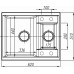 Кухонная мойка DR.GANS Астра (620х510х217) Терра (25.065.D0620.405)