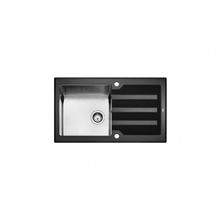 Мойка кухонная TEKA LUX 1B 1D 86 black (art.12129008)