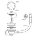 Слив-перелив PAULMARK PM6022-LG