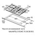 Встраиваемая газовая варочная панель MAUNFELD EGHE.75.33CB.R/G