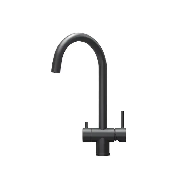 Смеситель GRANULA KS-7104 графит/матовый