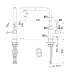 Смеситель FALMEC TREVI CORNER PVD BRUSHED PALE GOLD (MTRC.00#PGF)