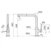 Смеситель FALMEC TREVI CORNER PVD BRUSHED GUN METAL (MTRC.00#PPF)