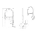 Смеситель EMAR ЕС-7024WHT Black