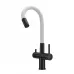 Смеситель MILACIO Ultra MCU.560.TBW Total Black/белый шланг